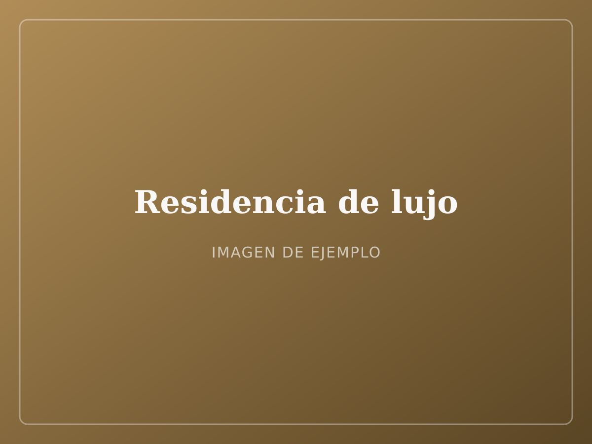 Fachada residencia de lujo